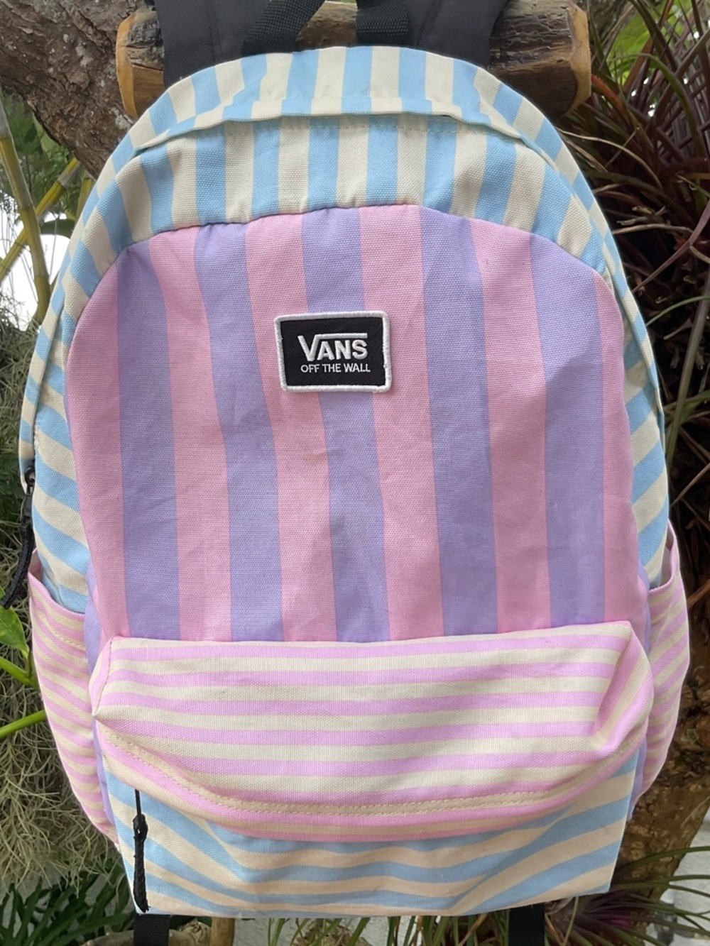 VANS Pastel Colored Striped Backpack